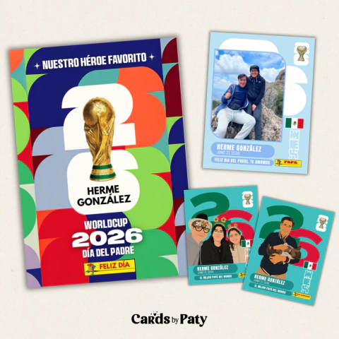 Álbum Mundialista para Papá | Regalo Personalizado Día del Padre 2026