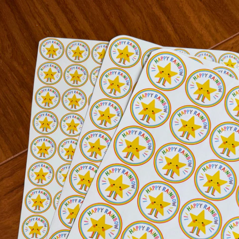 Tabloide de stickers personalizados