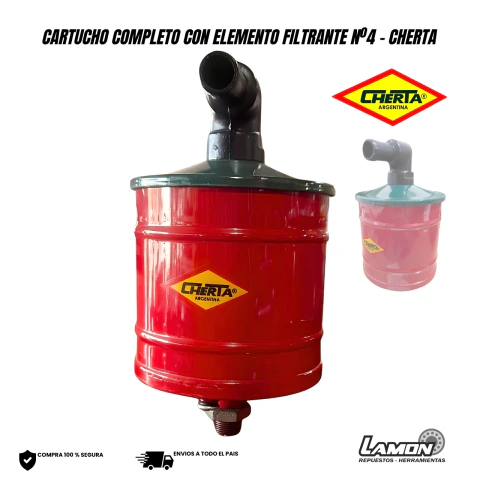 CARTUCHO COMPLETO CON FILTRO Nº4 PARA DIESEL CHERTA