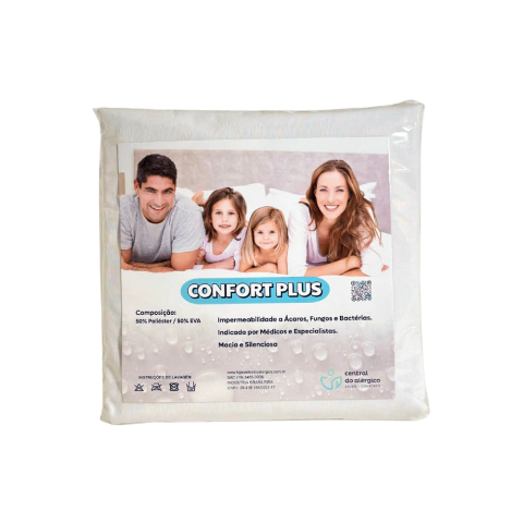 Capa Impermeável para Colchão Queen com Elástico Confort Plus Antiácaro