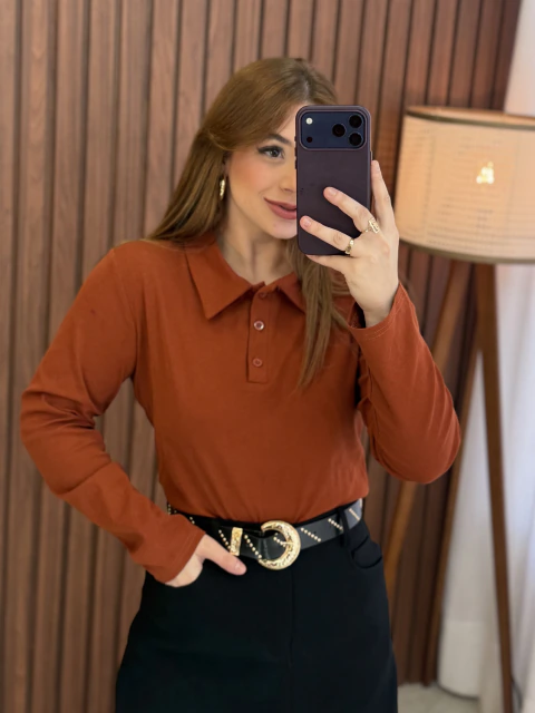 BC805| BLUSA POLO MANGA LONGA