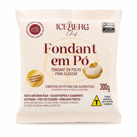 Fondant Em Pó 300g - Iceberg Chef