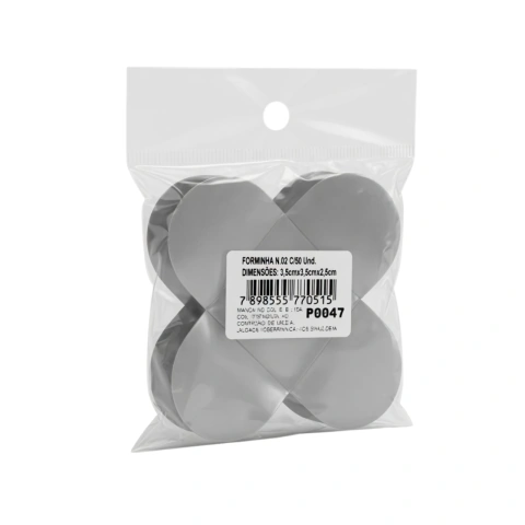 Forminha De Acetato Transparente 4 Pétalas Para Doces Finos - Kit 50 A 500 Unidades