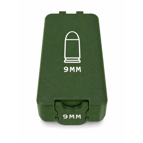 Caja Porta 50 Municiones 9mm Impresión 3D Tiro Deportivo