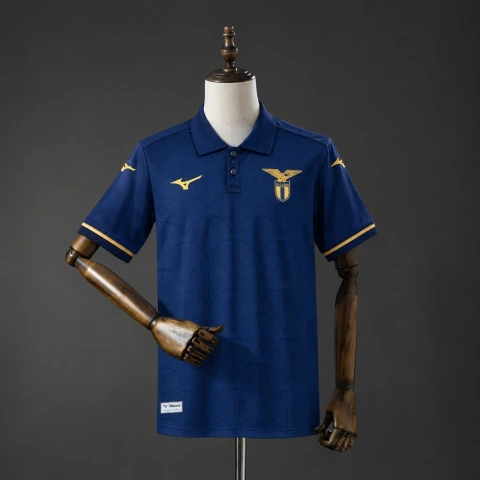 Camisa Lazio III 26/27 - Torcedor Mizuno Masculina - Azul