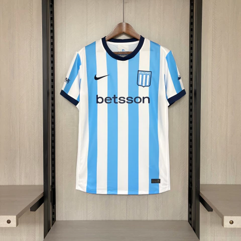 Camisa Racing I 26/27 - Torcedor Nike Masculina - Azul e branca