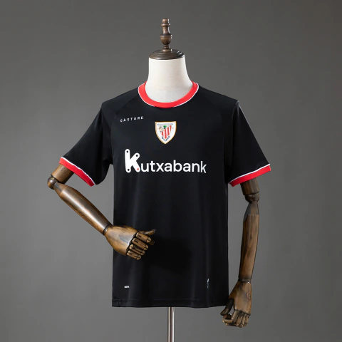 Camisa Athletic Bilbao II 26/27 - Torcedor Castore Masculina - Preta