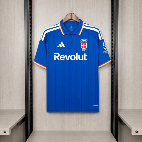 Camisa Como I 26/27 - Torcedor Adidas Masculina - Azul