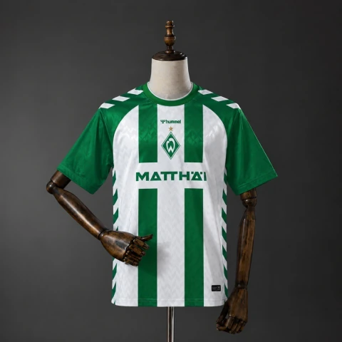 Camisa Werder Bremen I 26/27 - Torcedor Hummel Masculina - Verde e branca