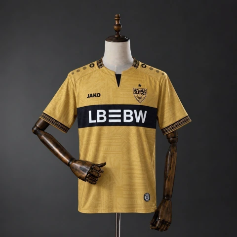 Camisa Stuttgart II 26/27 - Torcedor Jako Masculina - Bege e preta