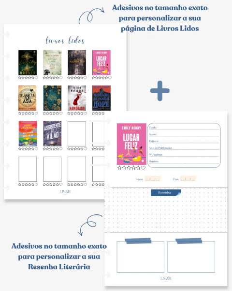 Combo Adesivos – Diário de Leitura Completo - comprar online