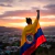 Bandera Colombia Con Capa 150x90cm Mangas Grande Países - comprar en línea