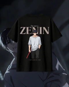Camiseta I'm Not a Zenin Oversized - Toji Fushiguro na internet