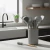 Set X12 Utensilios Cocina Silicona Mango Madera Carol Gris - BER - BAZAR EN RED