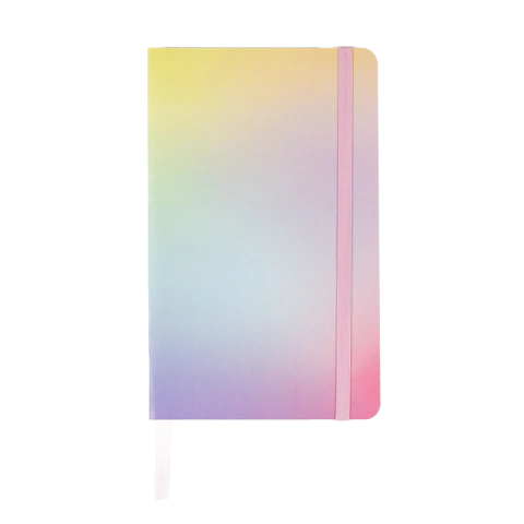 CADERNETA MAGNÓLIA CAPA FLEX FOLHAS PAUTADAS CANDY COLORFUL