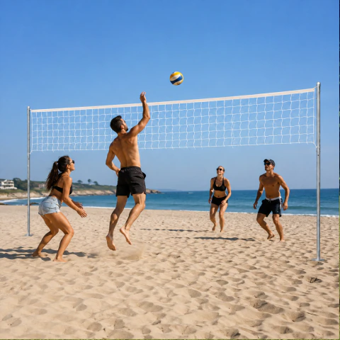 Set Futbol Tenis Voley + Red Portatil Juego Entrenamiento
