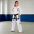Dobok Taekwondo Itf adidas con Ribete Negro Quest Logos Bordados Para 1 a 3 Dan - comprar online