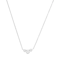 Colar Ponto de Luz Moissanite 6 mm Prata 925 - comprar online