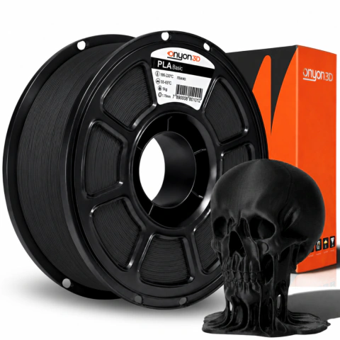 Filamento PLA Basic Impressão 3d High Speed 1kg - Preto