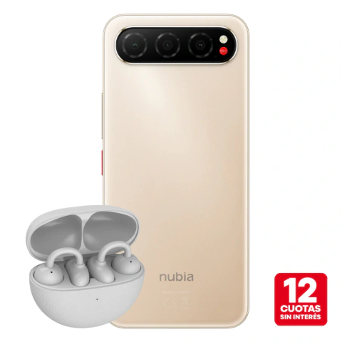 COMBO Celular Nubia Air Gold + Auriculares U12 White
