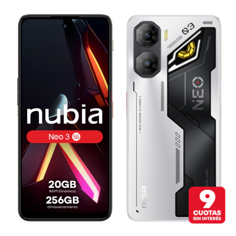 Nubia Neo 3 5g 256 Gb 8 Gb Ram - Plata