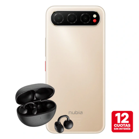 COMBO Celular Nubia Air Gold + Auriculares U12 Black