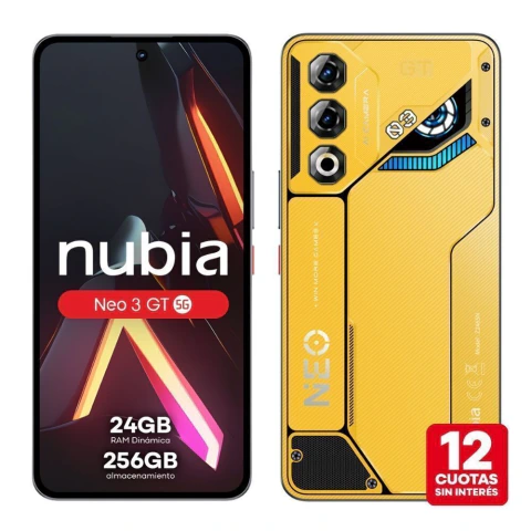 Celular Nubia Neo 3 Gt 5g 256 Gb 12 Gb Ram - Amarillo