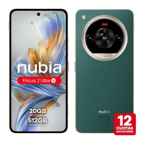Celular Nubia Focus 2 Ultra 5g 512gb 8gb Ram - Verde Oscuro