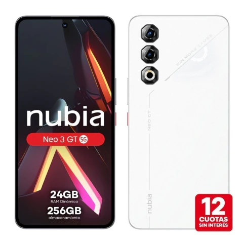 Celular Nubia Neo 3 Gt 5g 256 Gb 12 Gb Ram - Blanco