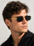 Óculos de Sol Tiger - Preto com Dourado - comprar online