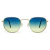Óculos de Sol Hexagonal Miami - AZUL DEGRADÊ COM AMARELO - loja online