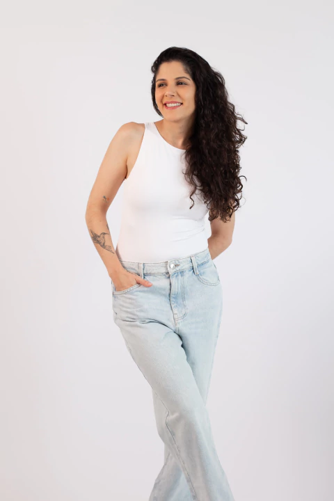 BODY NADADOR POLIAMIDA - ÍRIS OFF WHITE