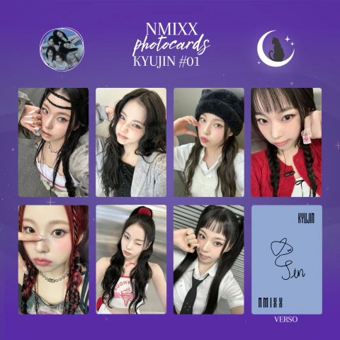 Kyujin (NMIXX) - Kit 7 photocards frente e verso