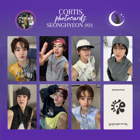 Seonghyeon (Cortis) - Kit 7 photocards frente e verso