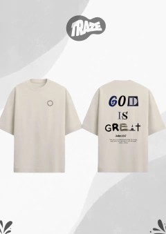CAMISETA OVERSIZED GOD IS GREAT - comprar online