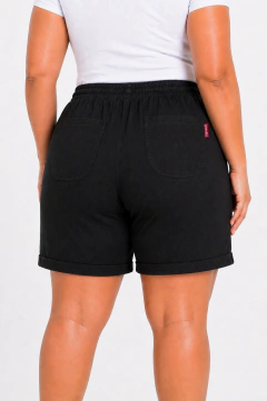 Bermuda de Sarja Longa Feminina Plus Size - Via Lance