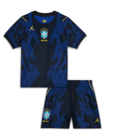 Kit Infantil Seleção Brasileira II 26/27 - Jordan - Azul e preto