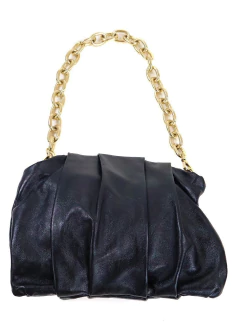 BOLSA EM COURO JÚLIA PRETA