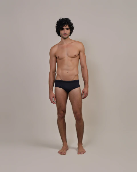 Sunga Slip Ouro - Preto