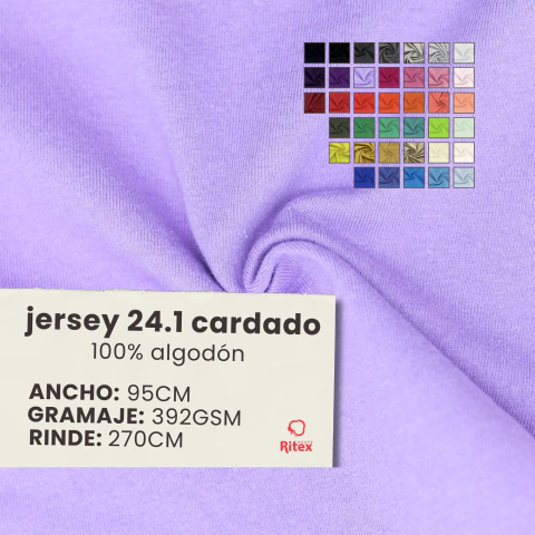JERSEY 24-1 CARDADO - por KILO - comprar online