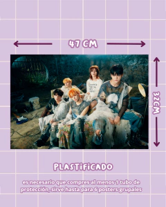 Poster grupal TXT The Name Chapter - Daebak store - Tienda de Kpop