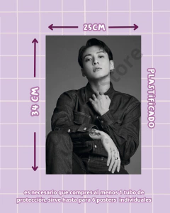 Poster Individual JungKook CK - Daebak store - Tienda de Kpop