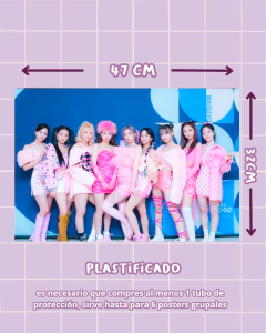Poster grupal Twice Formula Of Love en internet