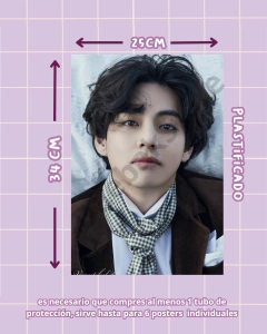 Poster Individual Taehyung Portafolio - comprar en línea