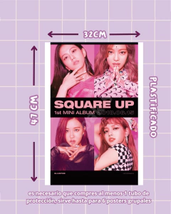 Poster grupal Black Pink Square Up en internet