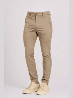 CALÇA ALFAIATARIA SLIM MÉXICO - CAQUI
