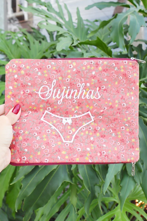 Necessaire Porta Calcinha Limpinha Sujinha P - DDB Artesanato
