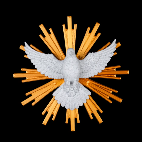 Escultura de Parede Divino Espirito Santo - Fé 3D - comprar online