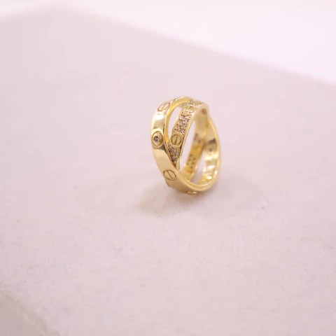 ANILLO O.L X2 CART CIRCON CR9258