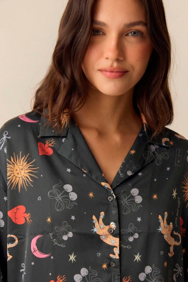 Camisa Astro cosmos negra
